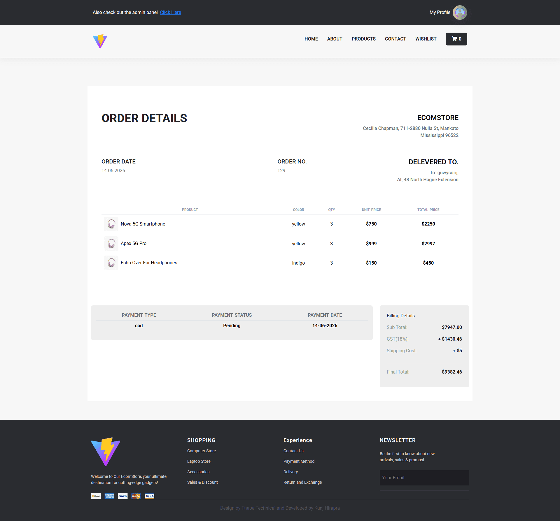 Ecommerce-Practice screenshot 3