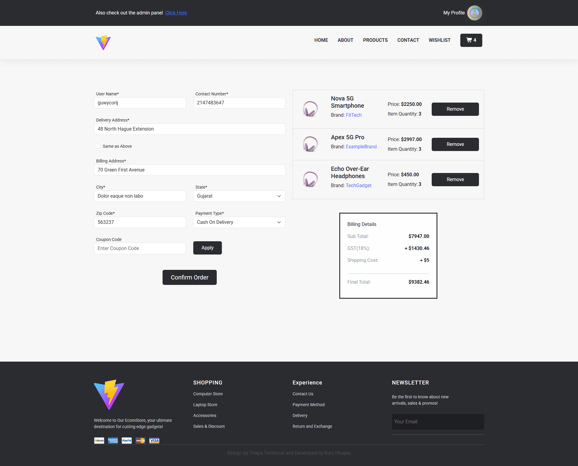 Ecommerce-Practice screenshot 2